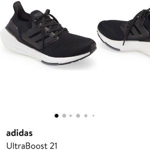 Adidas UltraBoost 21 black running shoes in women’s size 11